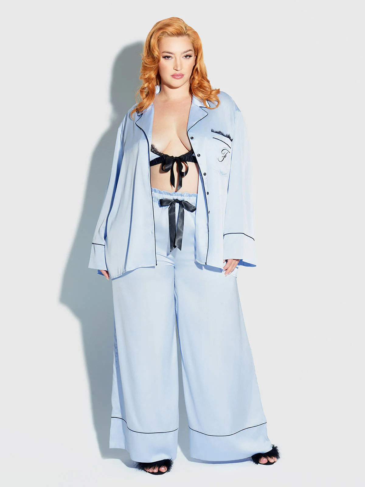 Astoria Satin Sleep Long Sleeve Button Down - Image 5