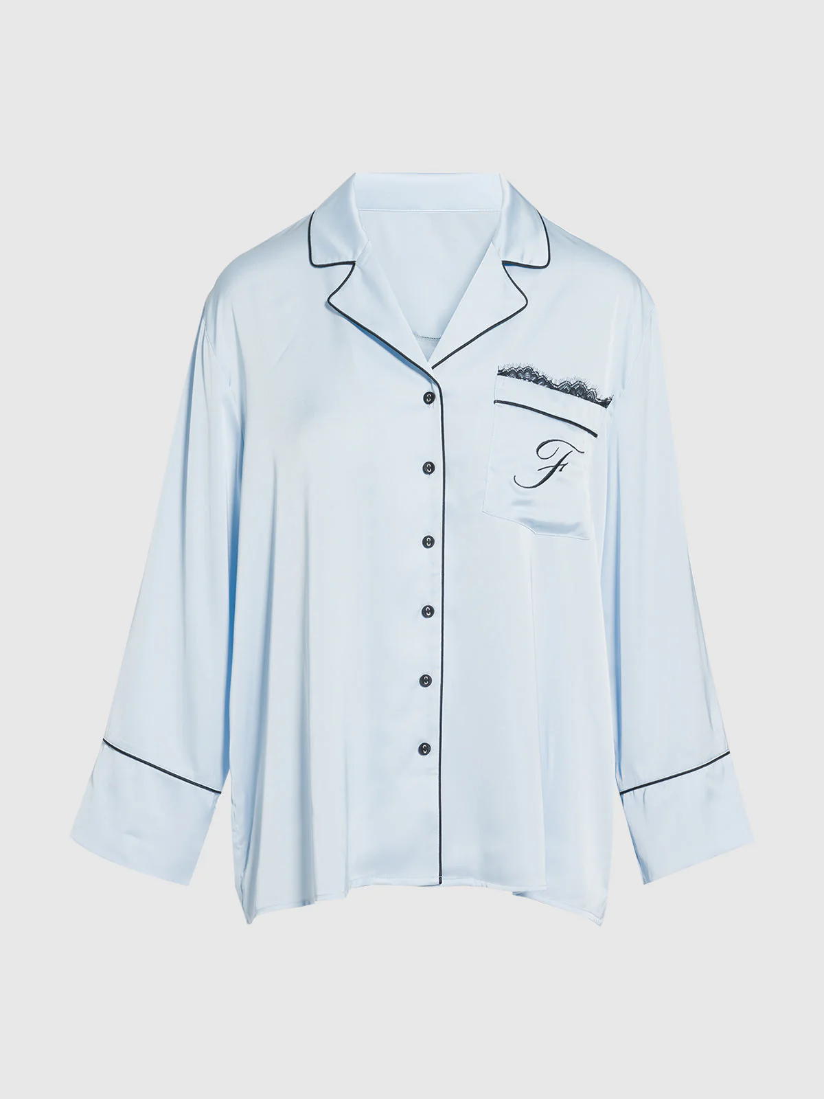 Astoria Satin Sleep Long Sleeve Button Down - Image 9