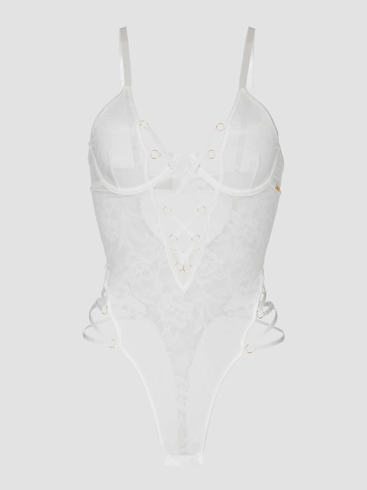 Dahlia Strappy Lace Teddy - Image 7