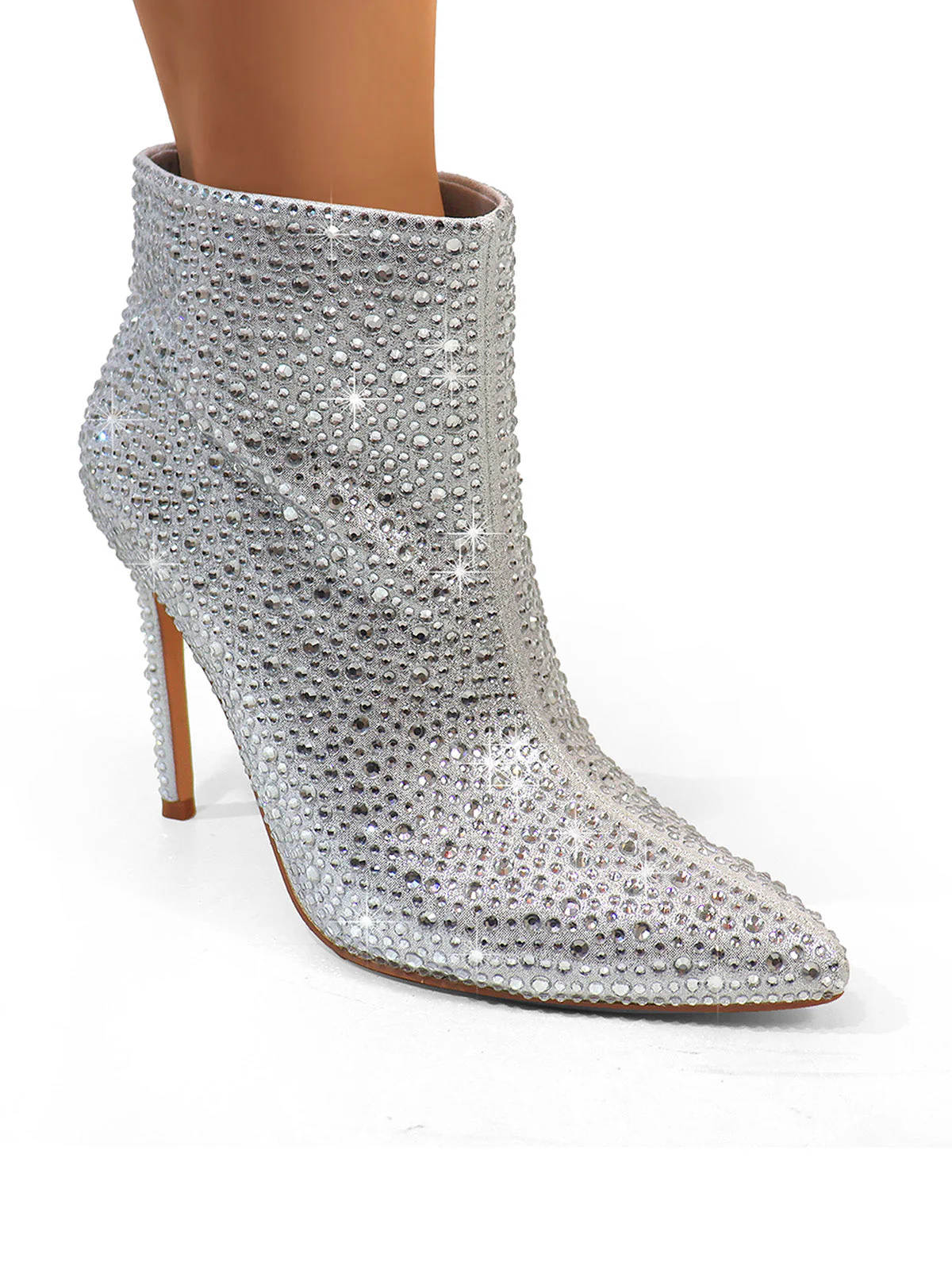 Izara Rhinestone Ankle Boots