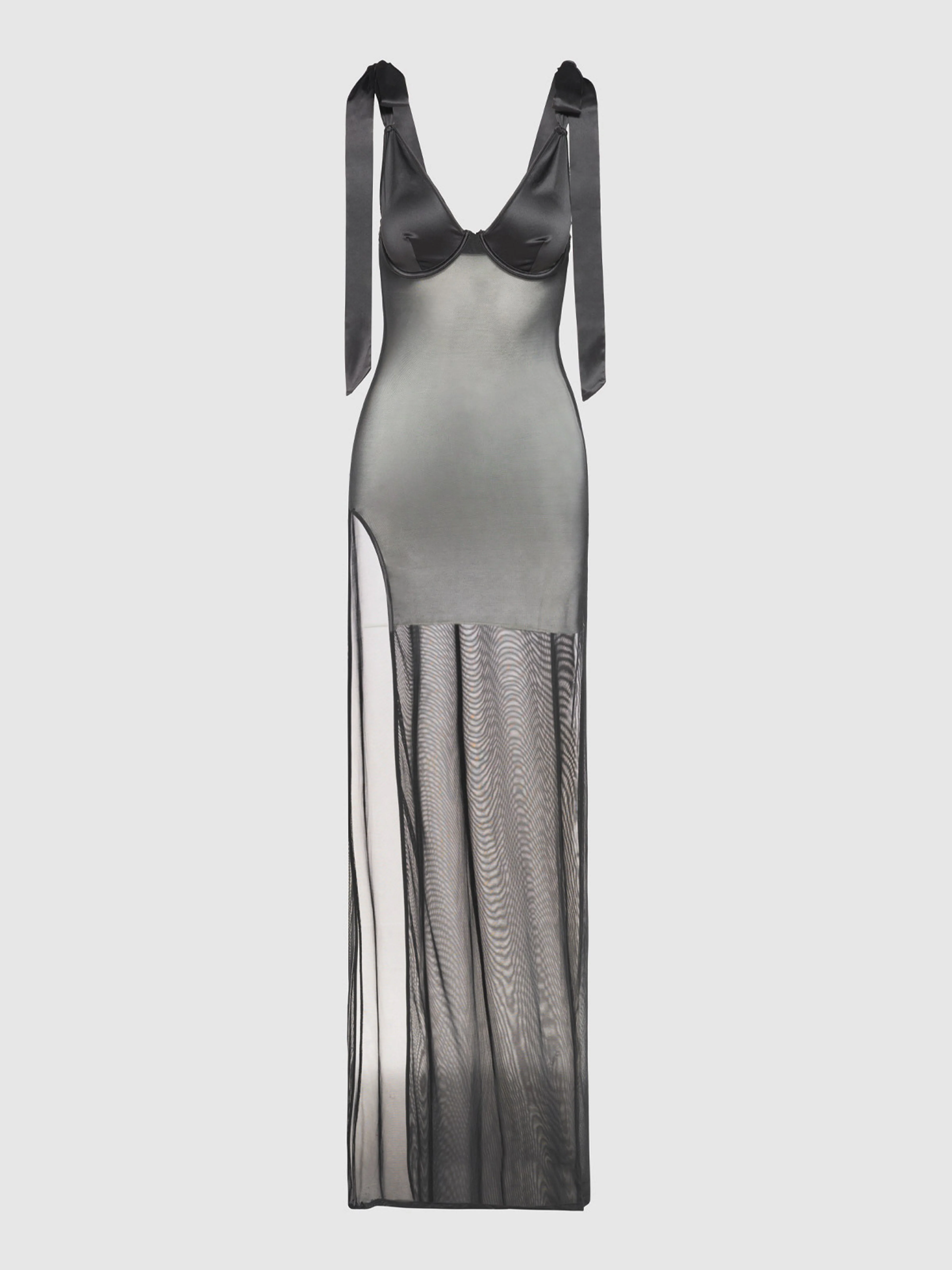 Melrose Satin & Sheer Maxi - Image 8