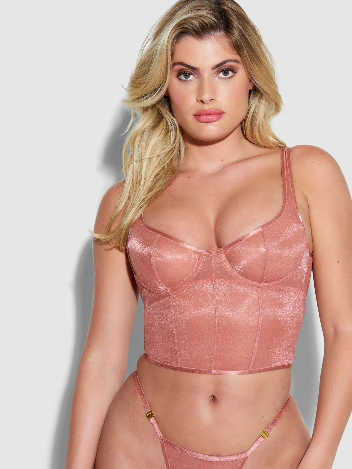 Pia Unlined Underwire Mesh Bustier - Image 6