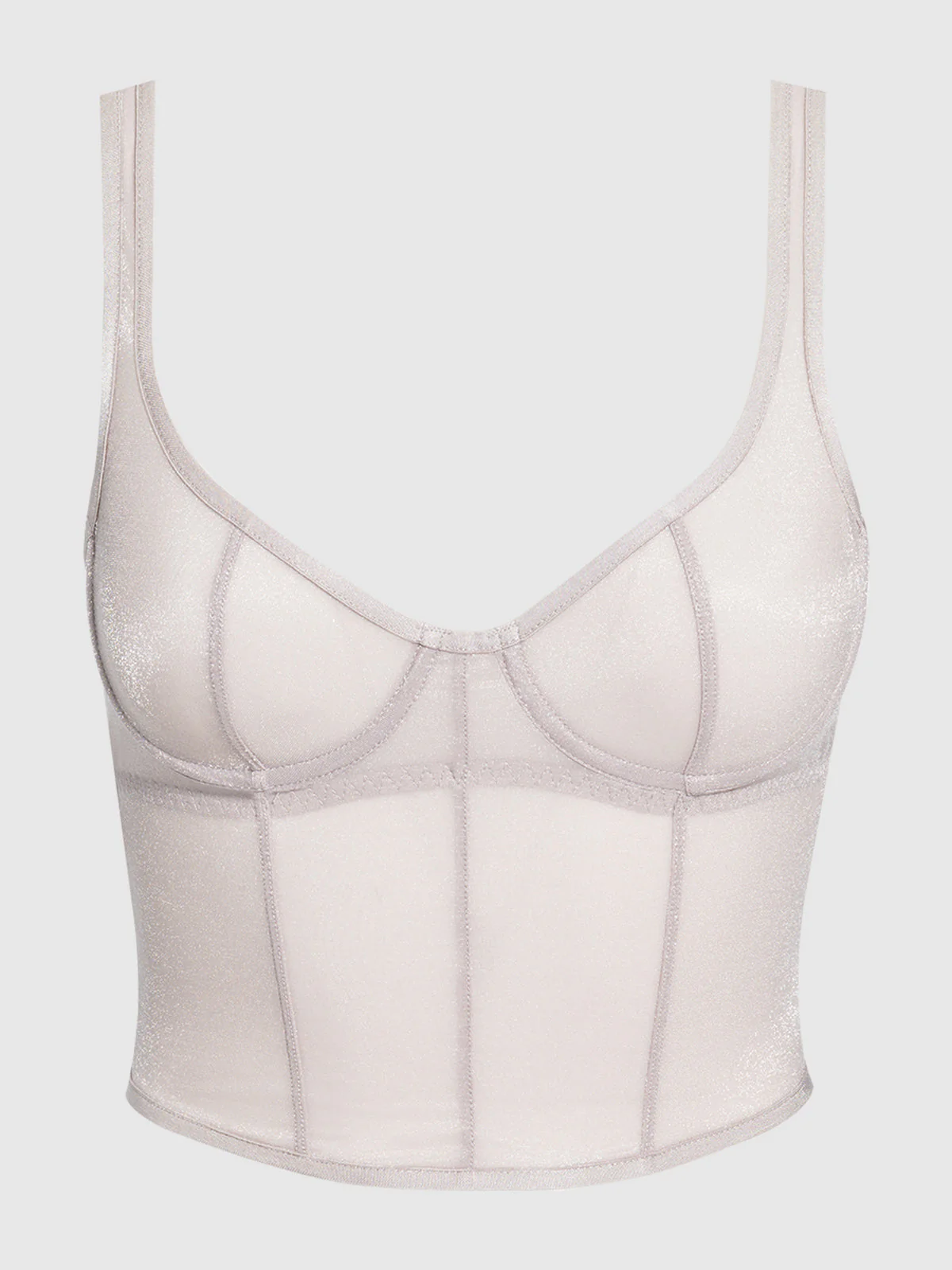Pia Unlined Underwire Mesh Bustier - Image 7
