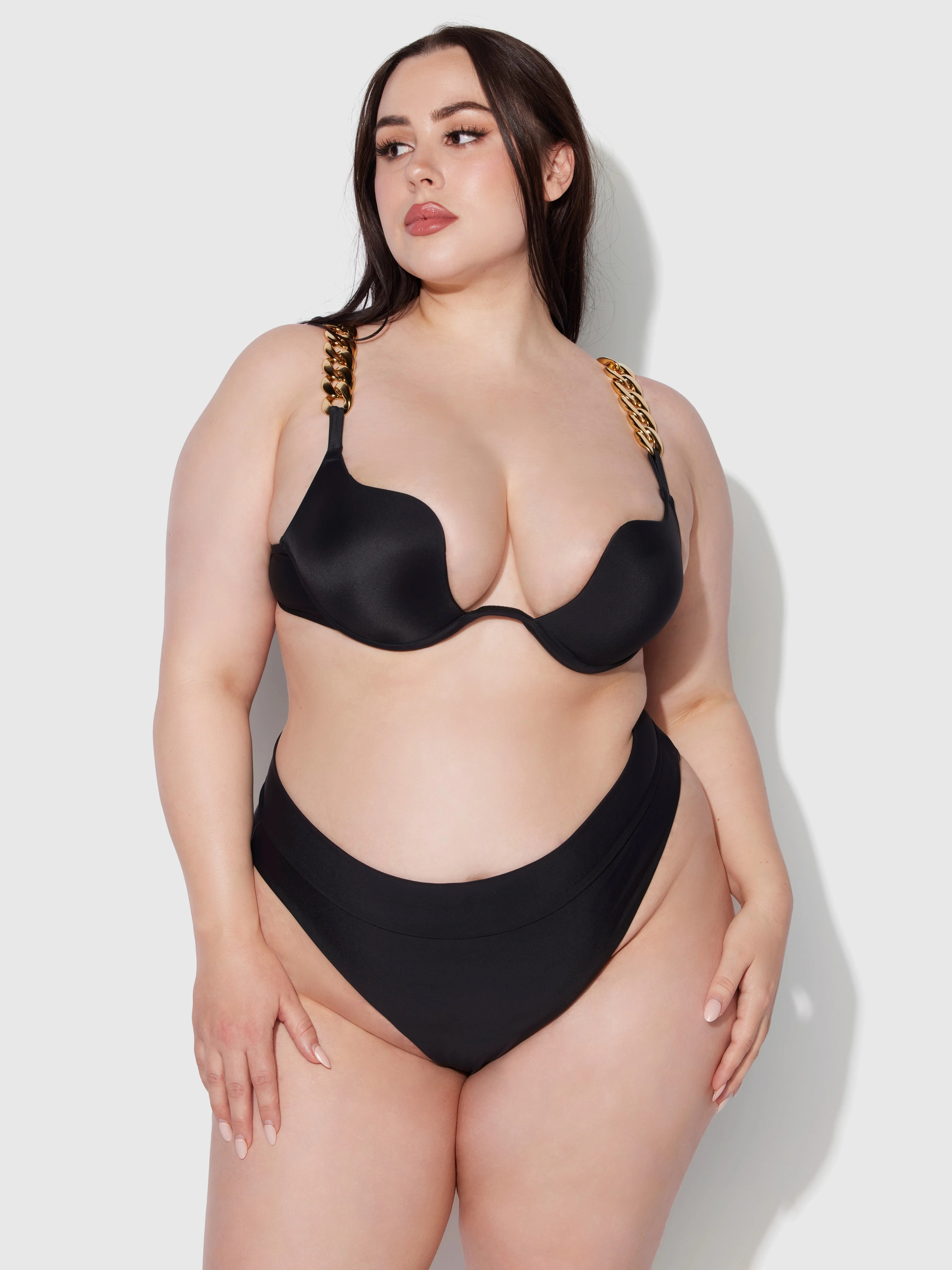 Rising Star Plunge Push Up Swim Top with Chain - Image 5
