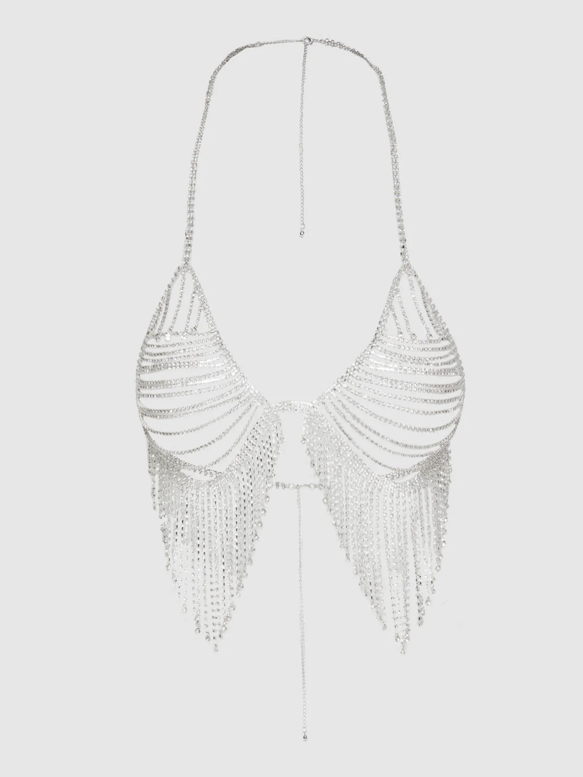 Ziggy Rhinestone Fringe Triangle Bra - Image 2