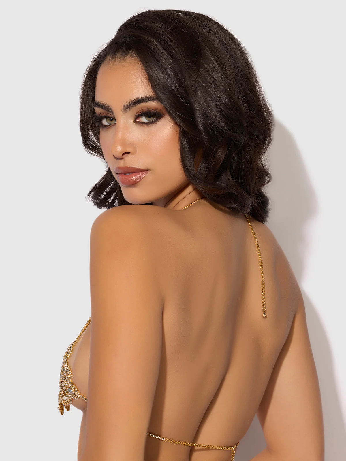 Ziggy Rhinestone Swirl Knot Bralette - Image 2